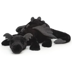 Onyx dragon noir grande peluche - 66cm - Jellycat