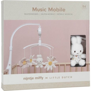 Miffy mobile musical Vintage Little Flowers - Little Dutch Miffy mobile musical Vintage Little Flowers - Little Dutch