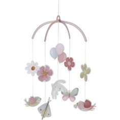 Mobile déco pour bébé Flowers & Butterflies - Little Dutch