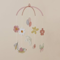 Mobile déco pour bébé Flowers & Butterflies - Little Dutch 2