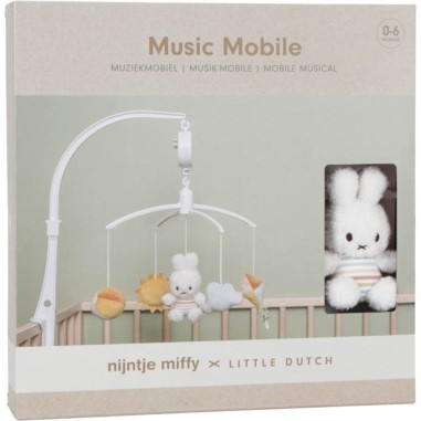 Miffy mobile musical Vintage Sunny Stripes - Little Dutch Miffy mobile musical Vintage Sunny Stripes - Little Dutch