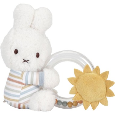 Miffy anneau hochet Vintage Sunny Stripes - Little Dutch