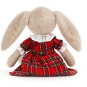 Peluche Lapin Lottie Tartan - 17 cm - Jellycat