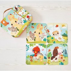 Puzzles évolutifs Animaux de la ferme - Janod 2