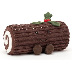 Bûche de Noël Peluche Amuseable 21cm - Jellycat