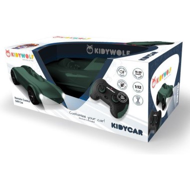 Voiture télécommandée Kidycar verte - Kidywolf Voiture télécommandée Kidycar verte - Kidywolf