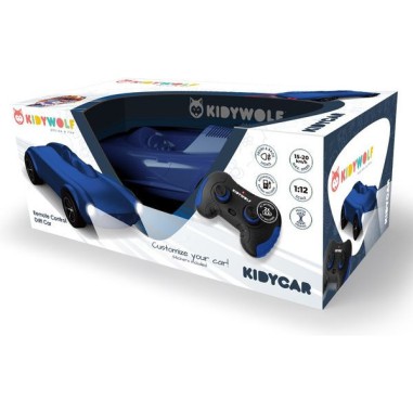Voiture télécommandée Kidycar bleu - Kidywolf Voiture télécommandée Kidycar bleu - Kidywolf