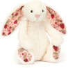 Peluche lapin Blossom Cream Bunny 'Berry' 18cm - Jellycat