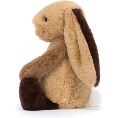 Peluche lapin Bashful Patchwork Brown Bunny - Jellycat