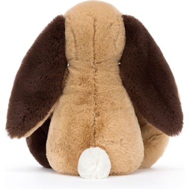 Peluche lapin Bashful Patchwork Brown Bunny - Jellycat
