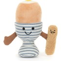 Peluche Oeuf à la coque Amuseables Eggetha Egg & Lance Soldier - Jellycat