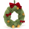Peluche Couronne de Noël décorée Amuseable - Jellycat