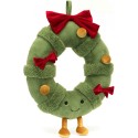 Peluche Couronne de Noël décorée Amuseable - Jellycat