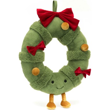 Peluche Couronne de Noël décorée Amuseable - Jellycat Peluche Couronne de Noël décorée Amuseable - Jellycat