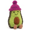 Peluche Cozi avocat bonnet fuchsia Amuseable - Jellycat