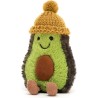 Peluche avocat bonnet jaune Mustard Amuseable - Jellycat